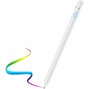 Digital Active Stylus Pen for iPad / iPhone or Android Touch Screen Devices White