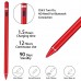 Digital Active Stylus Pen for iPad / iPhone or Android Touch Screen Devices Red