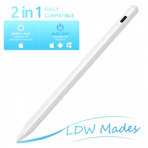 2nd Gen Active Stylus Pen for iPad 2018-2020 and Android Touchscreen Devices White 