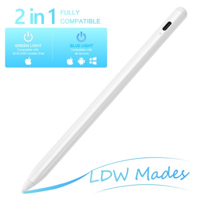 2nd Gen Active Stylus Pen for iPad 2018-2020 and Android Touchscreen Devices White 