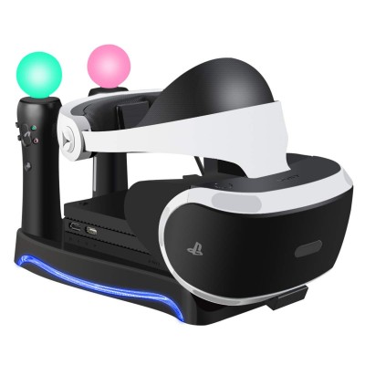 4in1 Display Stand for PSVR 2 (CUH-ZVR2) with Dual Charging Station for PS Move