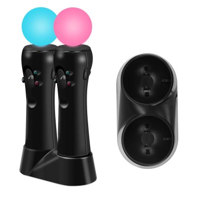 Dual Charging Dock for Playstation Move Controller Black